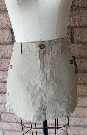 Wild Fable | Khaki Cotton Mini Skirt | Size 10 — NWT 🏷️ thumbnail 1