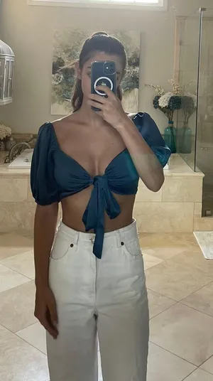 Isabelle’s Cabinet Blue Tie Top thumbnail 1