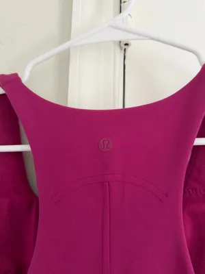 Lululemon Women's InStill Tank Top Magenta With Pads Size 2 W1DC2S Yoga Workout thumbnail 5