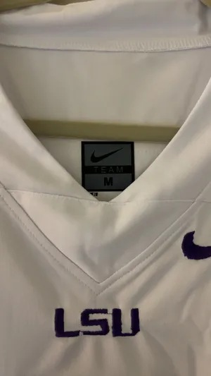 LSU White Jersey Size M thumbnail 2