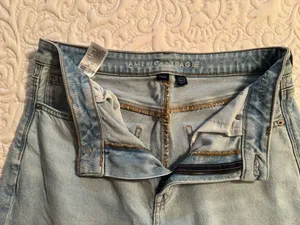 American Eagle Light Blue Mom Jeans thumbnail 5