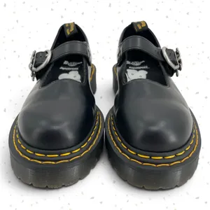 Dr. Martens x Heaven Marc Jacobs Addina Double Stitch Mary Janes Black Leather 8 thumbnail 3