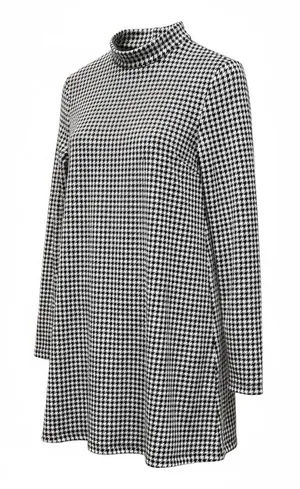 Tyler Boe houndstooth dress With Leather Detail Size XS thumbnail 1