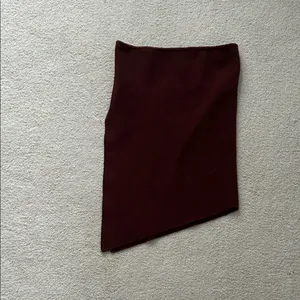 😍😍 Cutest Maroon Knit Long Asymmetrical Tube Top thumbnail 2