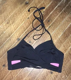 Victoria’s Secret cross cross halter swim top thumbnail 1