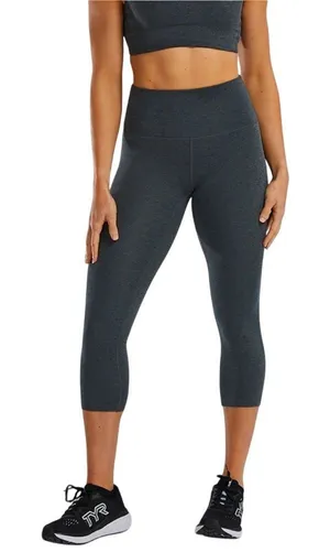 TYR Women's Medium Base Kinetic™‎ High-Rise 21" Leggings Gray Cropped Mid Calf thumbnail 1