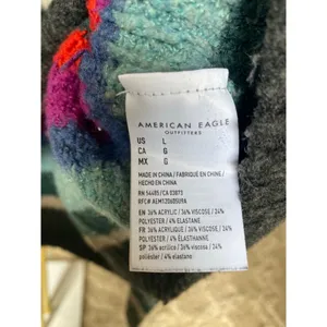 American Eagle Knit Sweater Crew Retro Revival 90s‎ Artsy Eclectic Indie Sleaze thumbnail 5