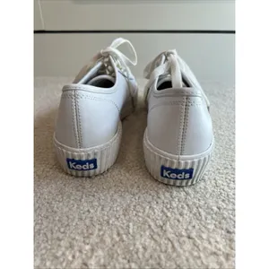 Keds Triple Kick WH57310 Leather White Platform Sneakers Shoes Lace Up thumbnail 6