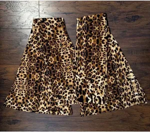 Vibe Sportswear Leopard Print Flare Pants thumbnail 1