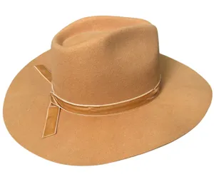 NWT Wyeth X Urban Outfitter 100% Wool Felt River Rancher Hat Honey Velvet Band thumbnail 1