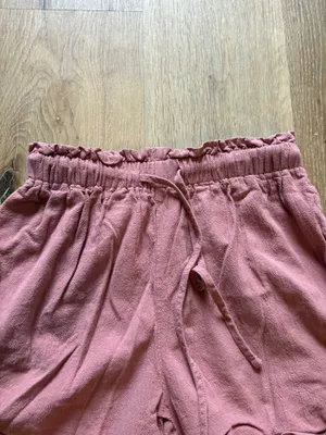 Pink Paperbag Linen Shorts thumbnail 2