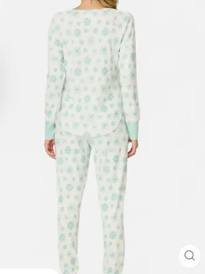 PJ SALVAGE SNOWFLAKE WISHES POINTELLE PANTS SET, size Small, NEW with tags thumbnail 5