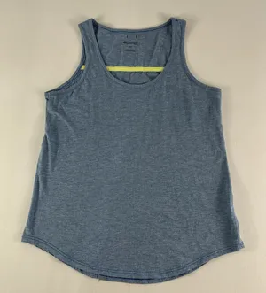 Columbia Tank Top Shirt Women's Small Blue Cotton Polyester‎ Curved Hem Ladies thumbnail 1