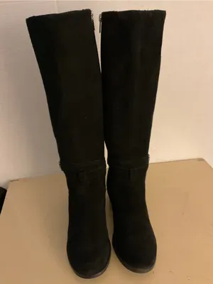 Koolaburra by Ugg women black suede Knee-High Madeley Heeled Boots US 8 thumbnail 11