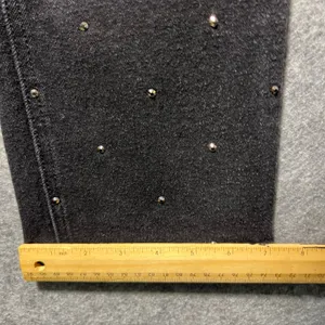 INTEMPO Black Studded‎ Jeans Size 8 Stretch Denim Straight Leg thumbnail 5