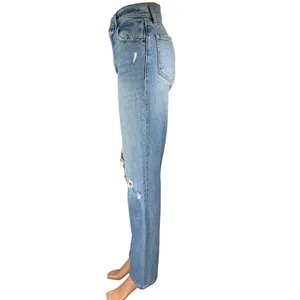 Abercrombie & Fitch 90s Straight Ultra High Rise Distressed Denim Jeans Pants 24 thumbnail 2