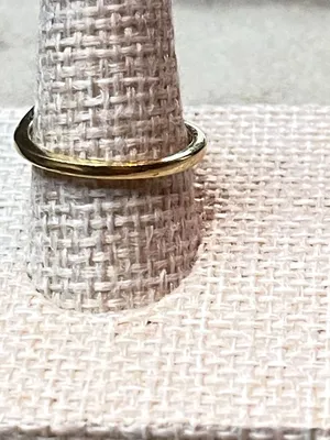 Vintage 80s Gold Plated Faux Ruby Bypass Cocktail Ring Size 5.75 thumbnail 4