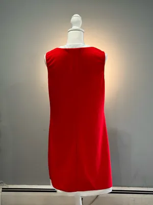 Red/White Emery Rose Contrast Color Mini Dress Size L Like New thumbnail 2