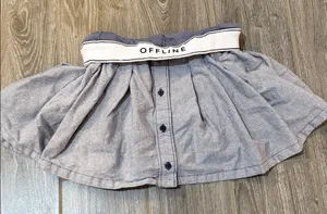 Aerie offline pleated Gray athletic Skirt/skort with bike shorts XS thumbnail 1