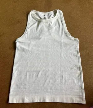 Lululemon High Neck White Swiftly Tech Tank Size 2 thumbnail 1