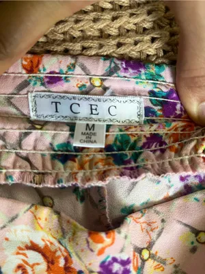 TCEC White Floral Lattice Kids Trousers thumbnail 2