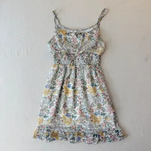 Altar'd State Floral Smocked Mini Dress S Cottagecore Botanical Ruffle thumbnail 3