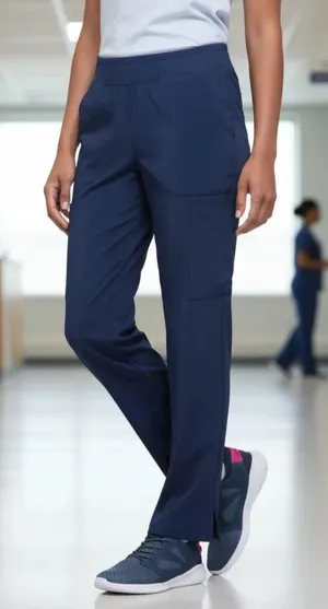 Dickies Women’s Scrub Pants Blue Straight Leg Medical Uniform Nurse Size M thumbnail 1