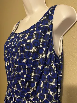 Boden FitnFlare Geo Print Cotton Dress thumbnail 5