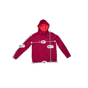 Nike Therma Dri-FIT Hoodie Red Training Pullover Thumb Holes Athletic M thumbnail 4