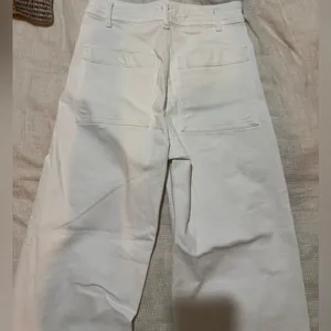 Zara High Rise Wide Leg Marine Denim thumbnail 5