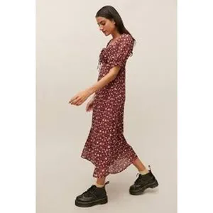 DRESS FORUM Floral Off Shoulder Midi Dress Size Small S MILKMAID DARK COTTAGE thumbnail 5