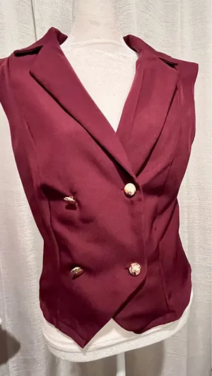 Timing Burgundy Women Vest thumbnail 3