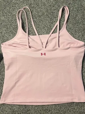 Baby pink Under Armor athletic tank top thumbnail 2