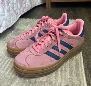 Adidas Gazelle Bold Women’s Sneakers Pink Glow Gum size 7 thumbnail 2
