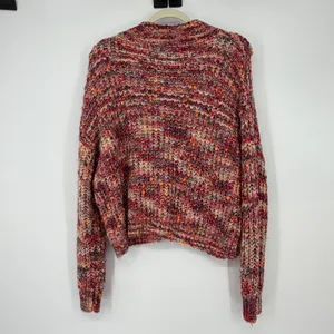 Line + Dot Chunky Knit Speckled‎ Confetti Mock Neck Sweater Small thumbnail 2