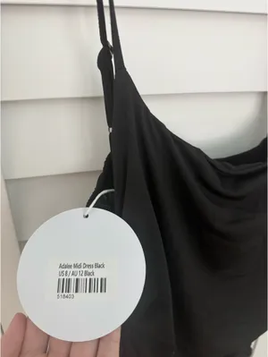 Princess Polly Black Midi Dress thumbnail 4