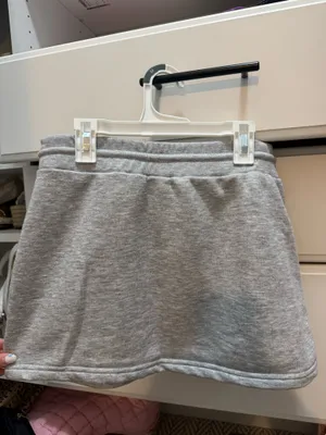 Cotton Skirt Gray Size M thumbnail 3
