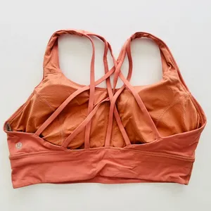 Lululemon Free to Be Serene Longline Bra Size 14 C/D Cup Pink Savannah thumbnail 4