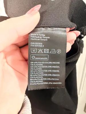 H&M Black Flare Dress Pants thumbnail 5