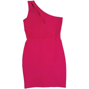 NWT Superdown Nava Asymmetrical Mini Dress Size XS Pink Bodycon Party Glam thumbnail 2
