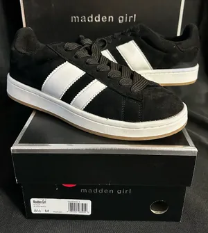 Madden Girl Nollie Black & White Microsuede Sneakers Women’s SZ 8.5 BNIB thumbnail 1