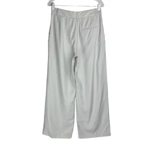 NWOT Zara High Rise Trouser Pants Sz Small Grey Wide Leg thumbnail 3