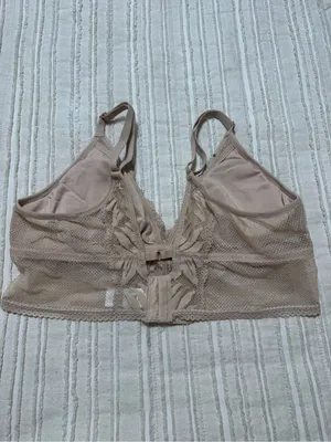 aerie Lace Longline Bralette Tan thumbnail 3