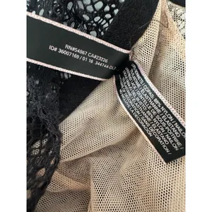Victoria's Secret Bralette Long Line L Black Lace Sheer Sexy Whimsigoth Boudoir thumbnail 7