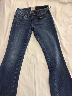 Arden B Dark Blue Flare Jeans thumbnail 1