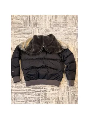 RARE The North Face women's medium 550 Blk down fill Winter puffer Bomber coat thumbnail 7