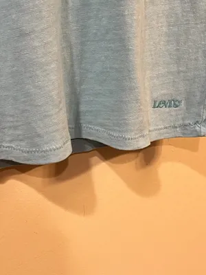 Levi's Women's Short Sleeve Light Blue Tee Shirt - Size Small thumbnail 8