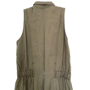 Abercrombie Fitch Green Sleeveless Utility Jumpsuit Small Tall thumbnail 8