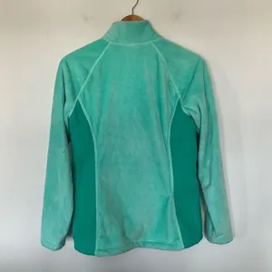 L.L.‎ Bean Light Green Full Zip Up Fleece Jacket Women's Small thumbnail 5