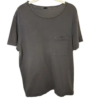 MONROW Relaxed Pocket Crew in Faded Black sz. M thumbnail 1